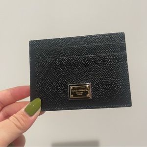 Dolce & Gabbana Calfskin Cardholder in Black